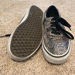 Snakeskin vans